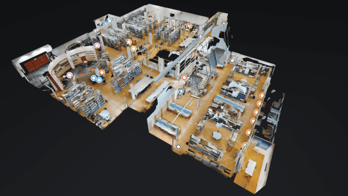 3D-Modell der Teilbibliothek Medizin
