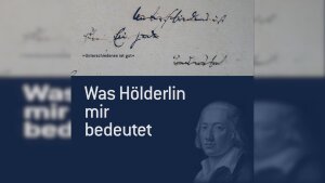 Titelgrafik des Podcasts "Annäherungen an Hölderlin"