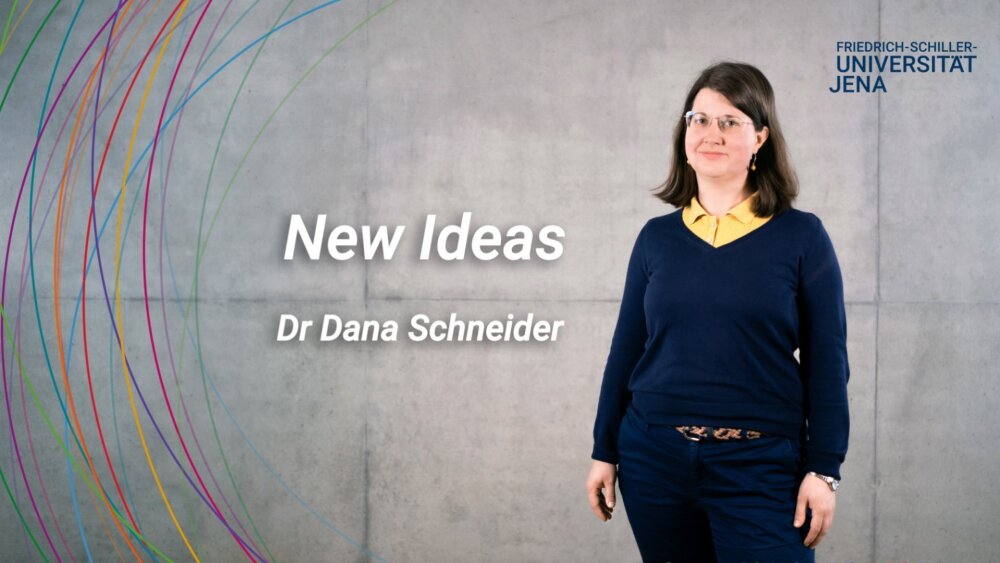 placeholder image — Dr. Dana Schneider in front of a grey wall, next to her is the keyword freedom.