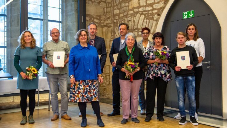 Preisträger der Verleihung des Thüringer Tierschutz-Preises 2021.