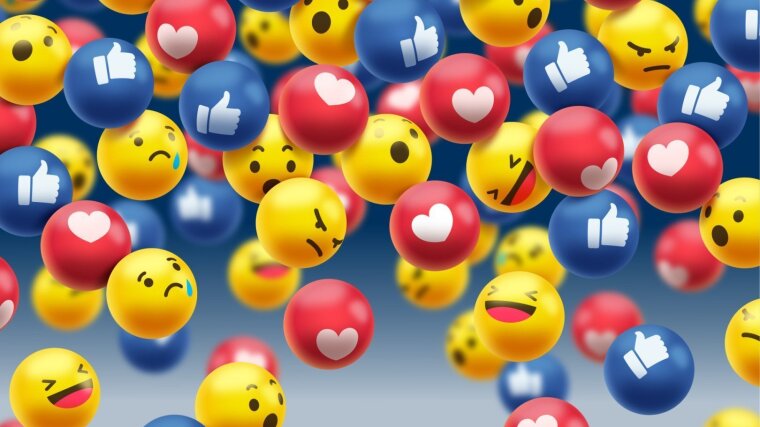 Emojis, die verschiedene Emotionen ausdrücken.
