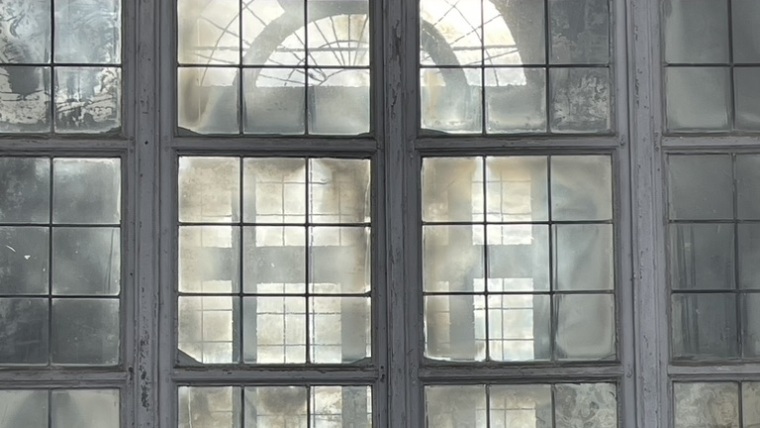 Fenster im Palazzina di Caccia di Stupingi