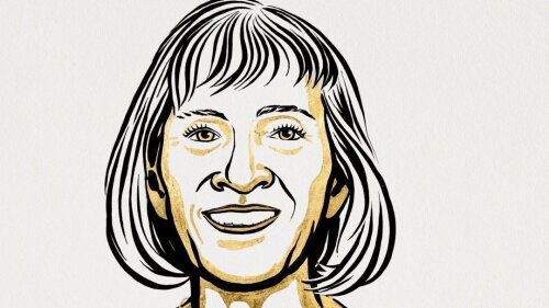 Portrait sketch of the 2023 Nobel Prize winner Claudia Goldin