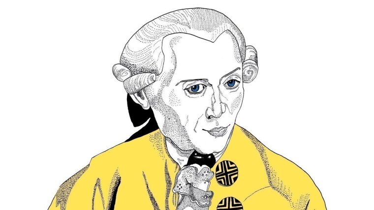 Immanuel Kant. Drawing by Antje Herzog 2023