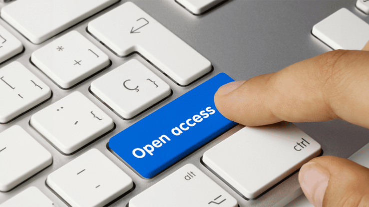 Tastatur mit "Open access"-Taste