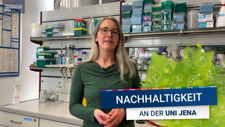 placeholder image — In the video Dr Anke Hädrich explains sustainability measures in research