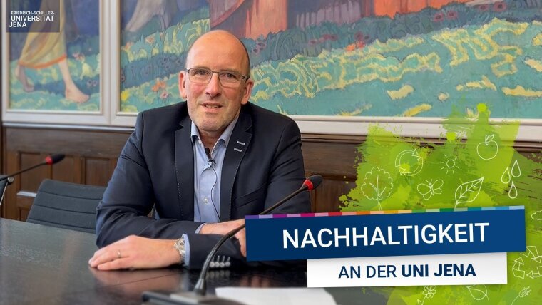 Platzhalterbild — Prof. Dr. Georg Pohnert erklärt in diesem Video Maßnahmen der Nachhaltigkeitsstrategie im Bereich „Governance“