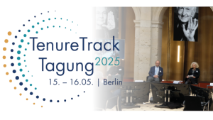 Titelbanner Tenure-Track-Tagung 2025 mit Logo