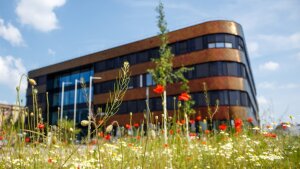 The new core research building in Leipzig.