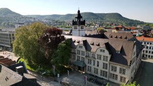 The main building of the University of Jena, which has improved to 21st place among German universities in the current THE ranking.