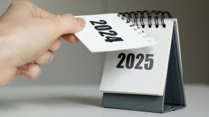 Kalenderblatt 2024 auf 2025