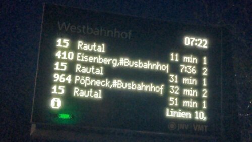 Bushaltestelle am Westbahnhof